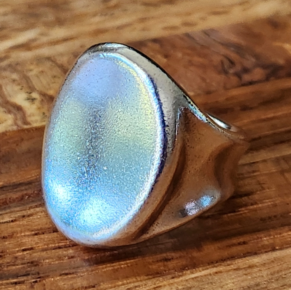 RARE! RLM Robert Lee Morris 925 Sterling Silver Modernist Organic Ring!